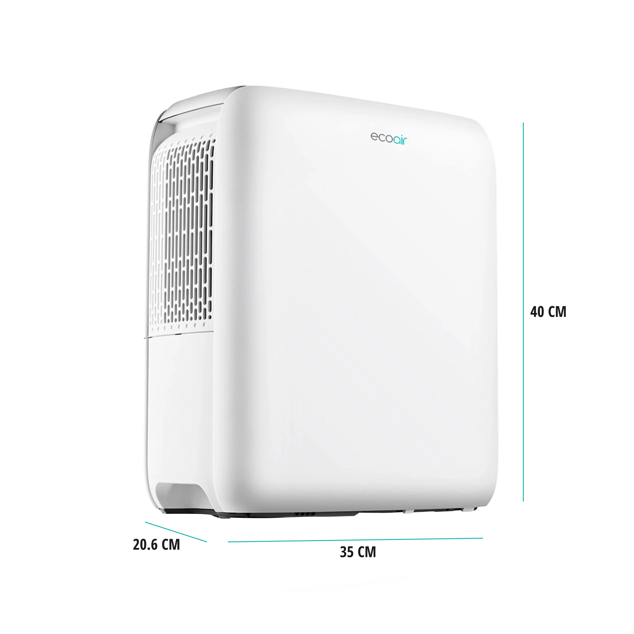 DC14 MK2 Compact Portable Dehumidifier 13L Digital Hygrometer Display Filter Clean Indicator 20.6x35x40cm
