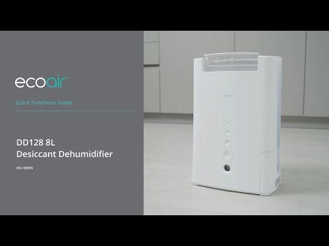 Quick Functions Guide - EcoAir DD128 Slimline Desiccant Dehumidifier