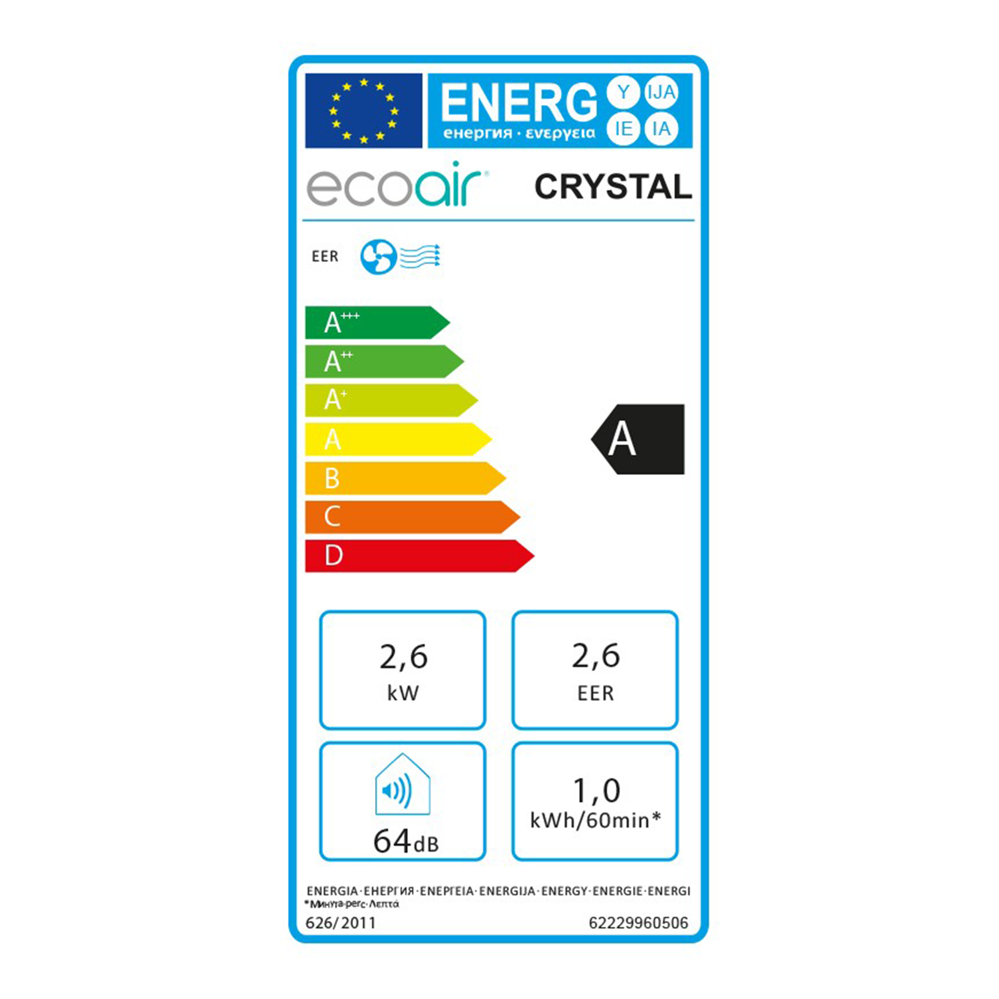 Crystal 9000 BTU Portable Air Conditioning - Certified Refurbished - Like New