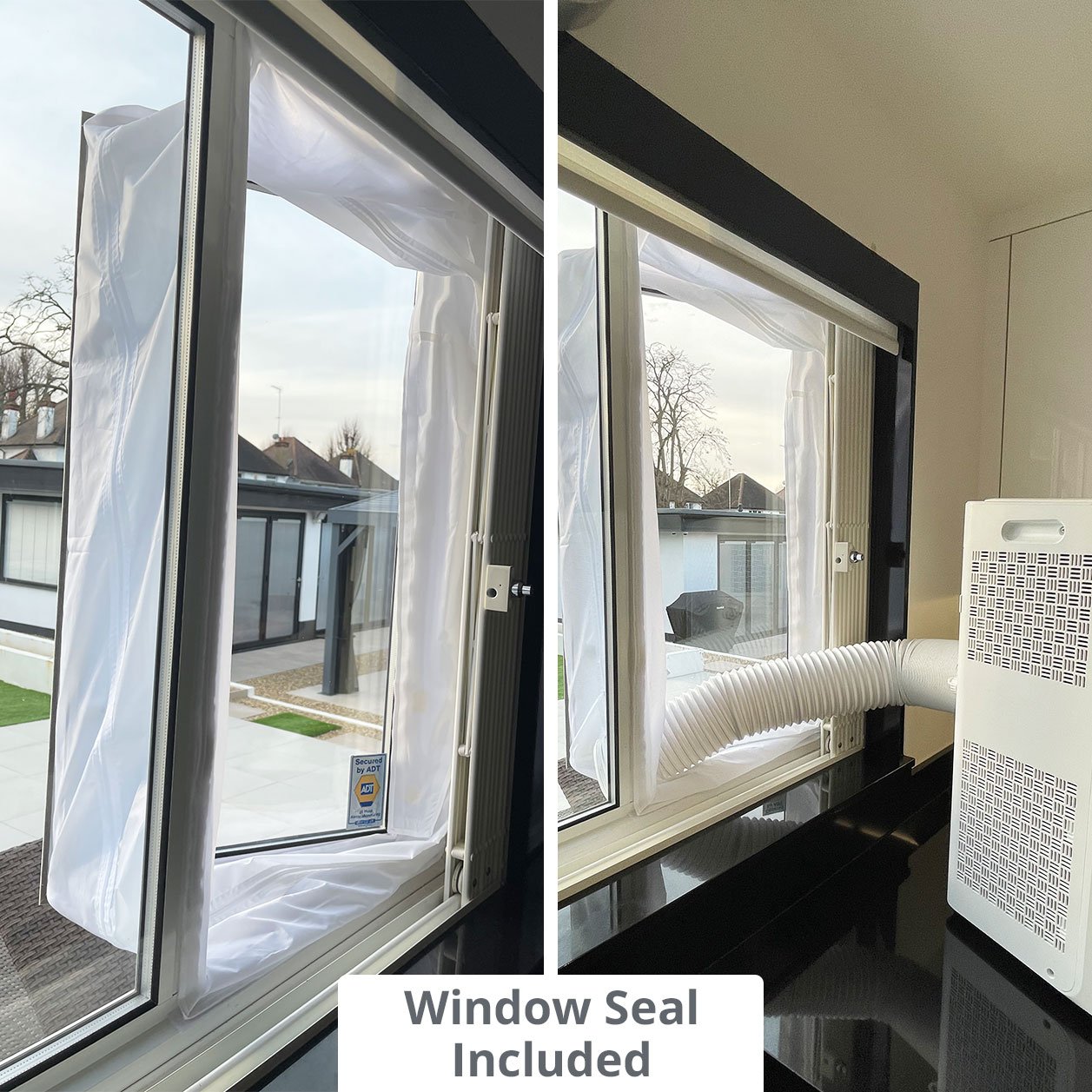 Portable Air Conditioning Class A Energy | 5-in1 Air Conditioning, Dehumidifier, Fan, Sleep Mode & WIFI | FREE Window Seal Kit | 9000 BTU Crystal MK2 - Good