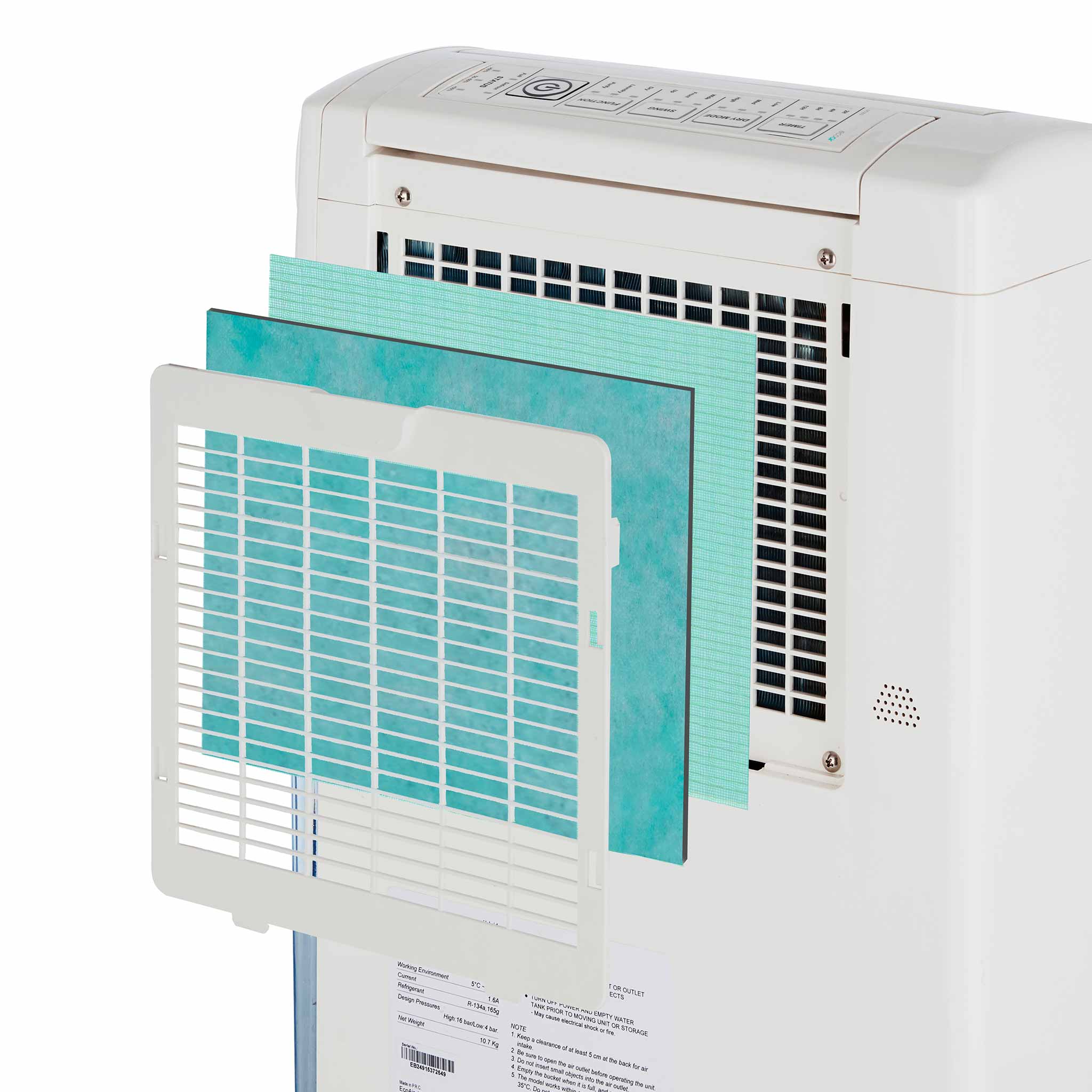 DC202 Hybrid Dehumidifier/Air Purifier 20L per day - Certified Refurbished - Good Ex Demo
