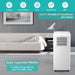 CrystalMK2 PortableAirConditioner WIFI Sleep Mode Energy Remote Control Castor Wheels 7000 BTU Bedroom