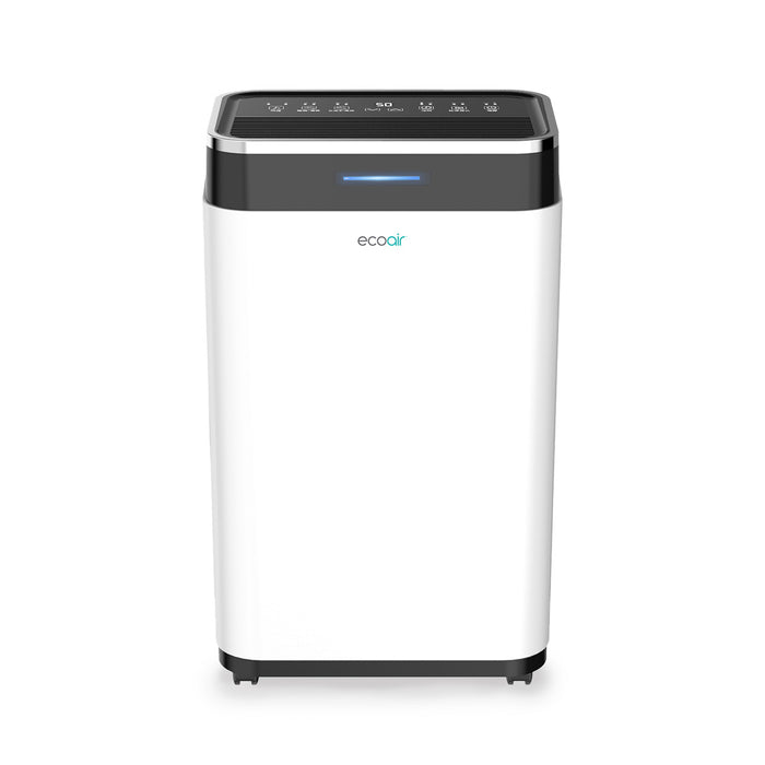 EcoAir DC18 MK2 Compressor Dehumidifier with Digital Hygrometer Display, Carbon Filter, and Large 6.5L Tank - 18L Extraction Per Day