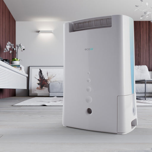 EcoAir DD128 Energy Saving Laundry Compact Ioniser 8L Desiccant Dehumidifer Living Room
