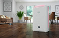 EcoAir DD1 Simple MK3 Lightweight 7.5L Rotary Dial Antibacterial Filter Pink Desiccant Dehumidifier Front View