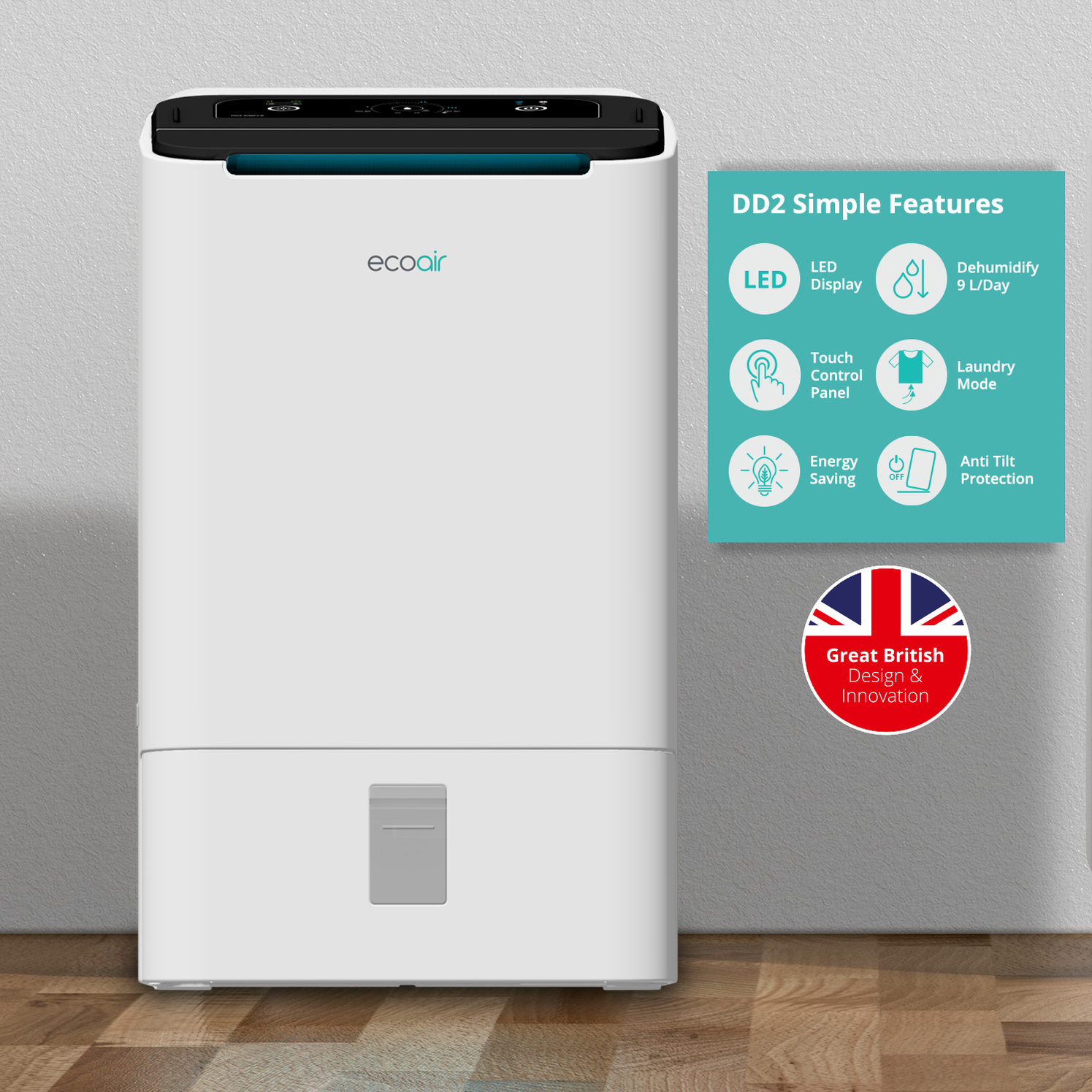 Desiccant Dehumidifier EcoAir holds the largest range of dehumidifier