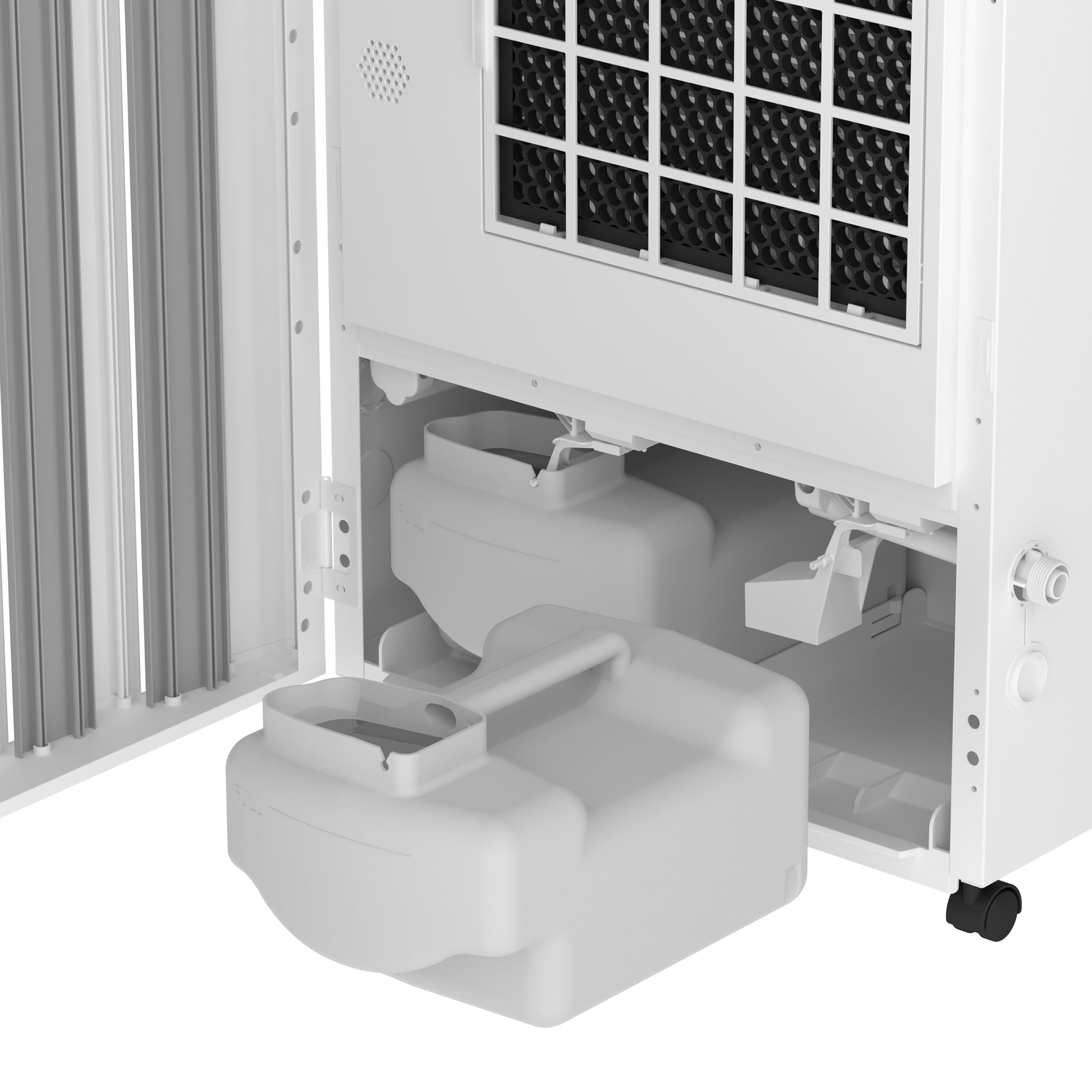EcoAir DROID Desiccant Dehumidifier 25L 5 C to 40 C Dual Tanks Active Charcoal Filter IP24 Daily On Off Timer Up to 220m Tank View