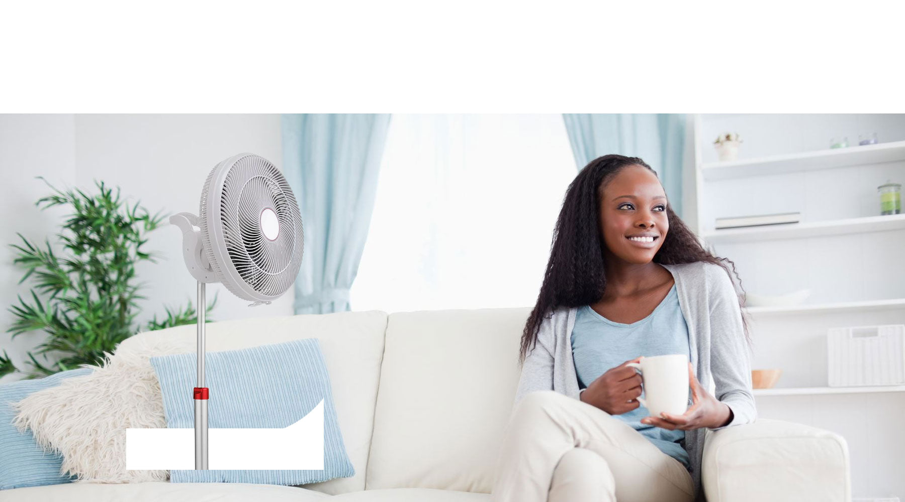 EcoAir Equinox 16" DC Fan Low Power Consumption 3.5 Watts/ Hour 85 Oscillation With Remote Contol