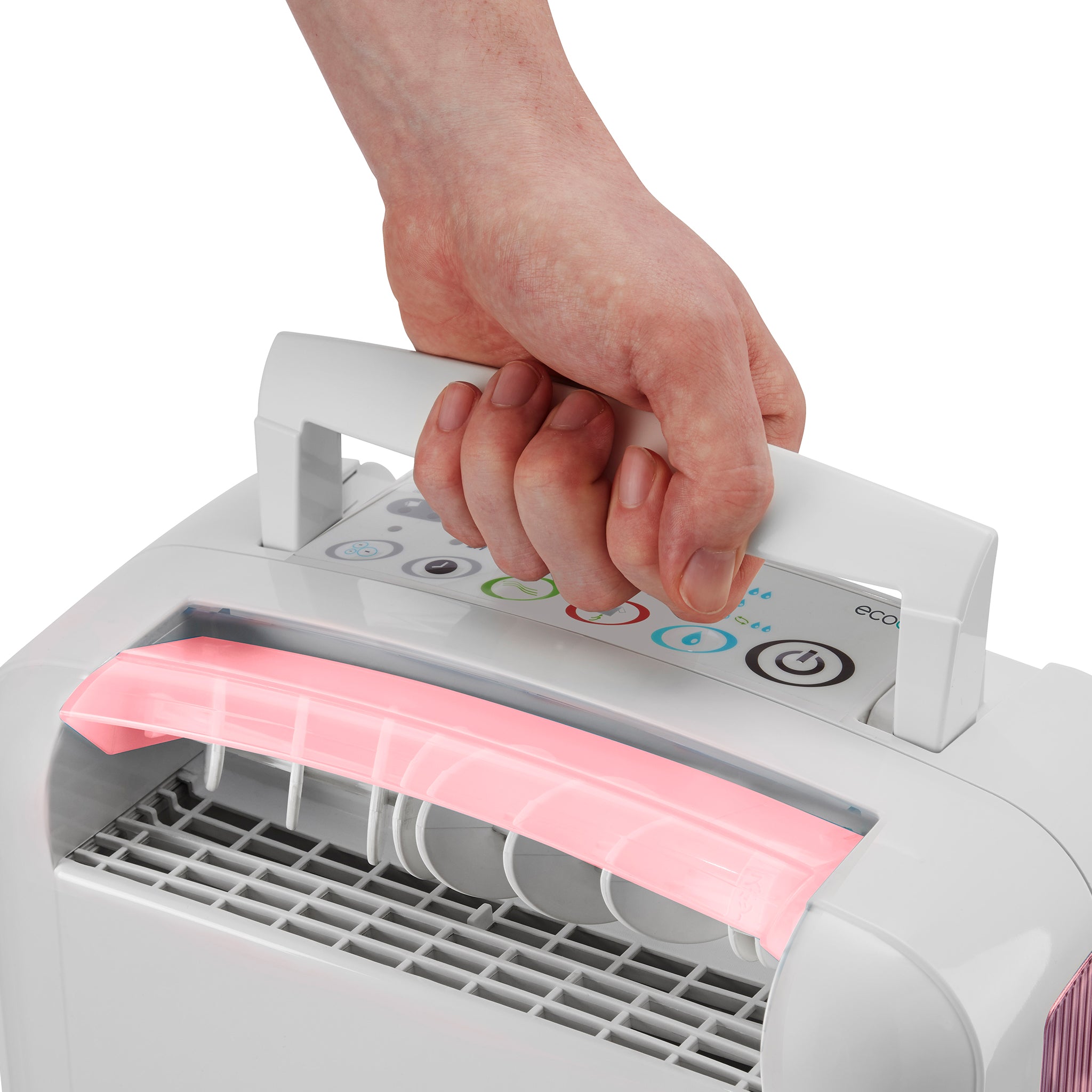 DD1 CLASSIC MK6 Desiccant Dehumidifier with Ioniser and Silver Filter 7.5L per day - Pink - Certified Refurbished - Good