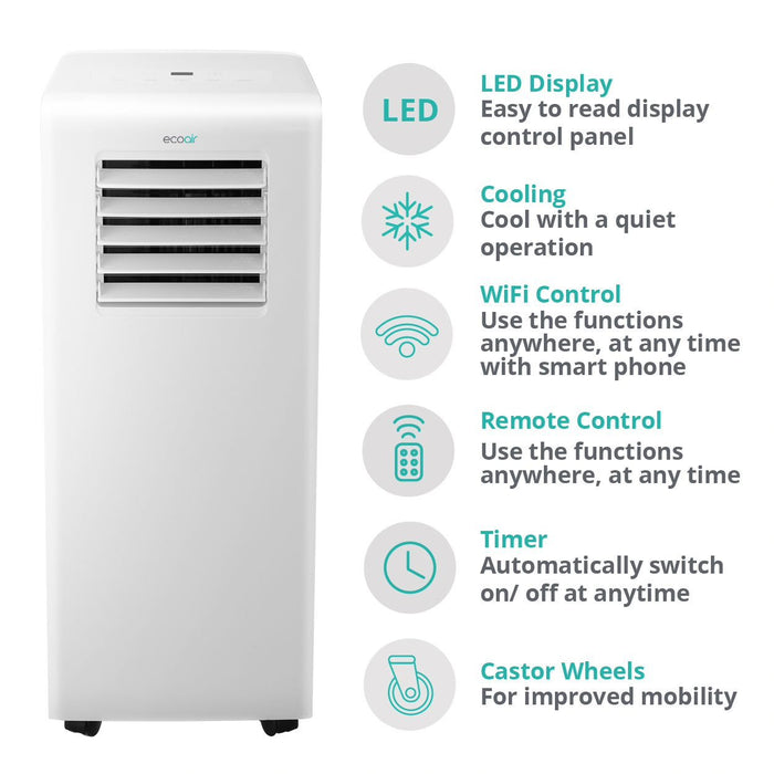 Energy Efficient Portable Air Conditioner with Wifi control