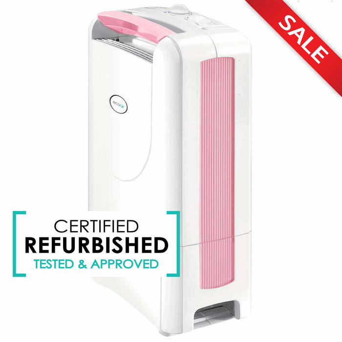 DD1 Simple MK3 Desiccant Dehumidifier 7.5L per day - Pink - Certified Refurbished - Good