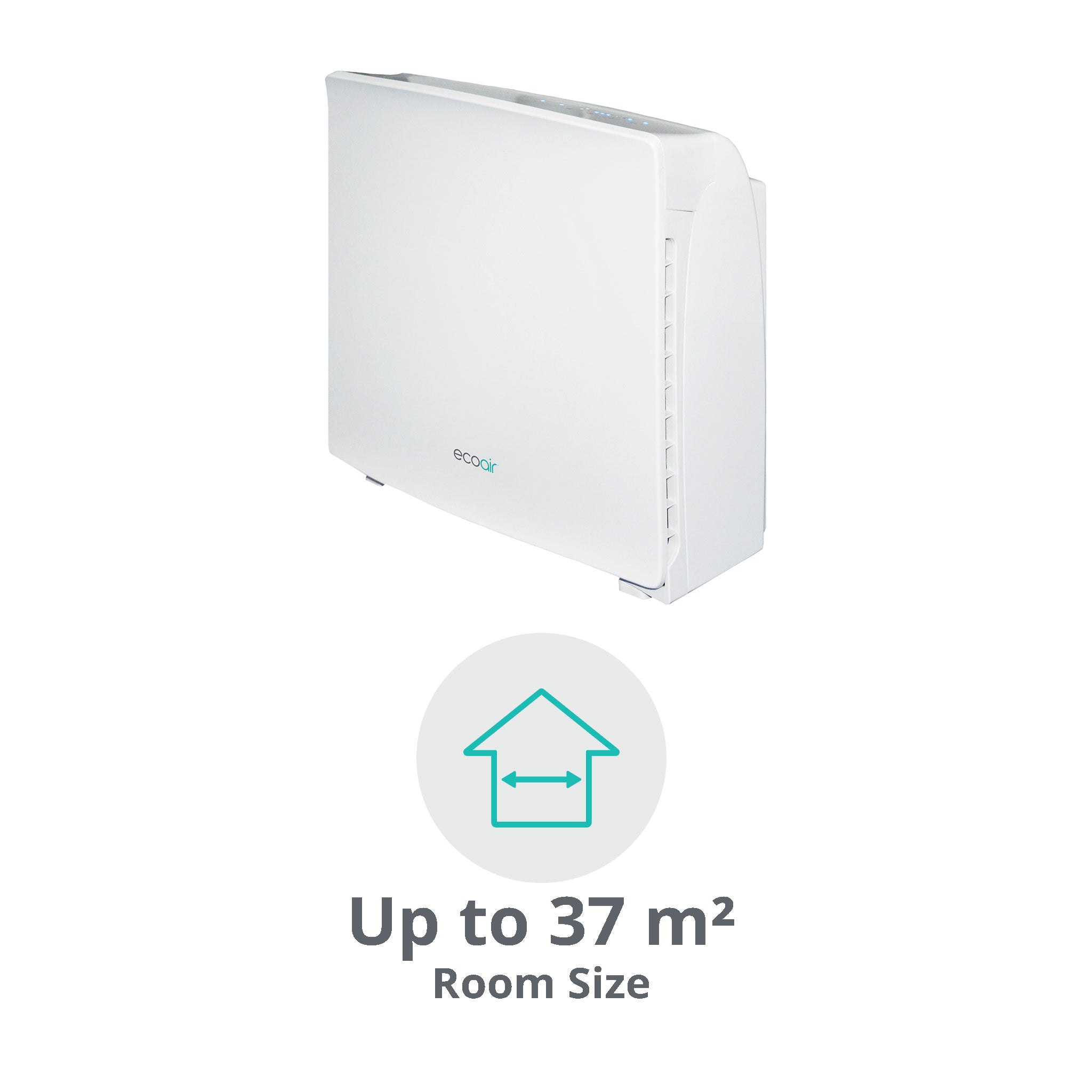 EcoAir Air Purifier PURE155 - 6 Stage Filtration | Carbon Filter | Hepa Filter | VOC Filter | TiO2 Filter with UV Light & Ioniser - AP-100002