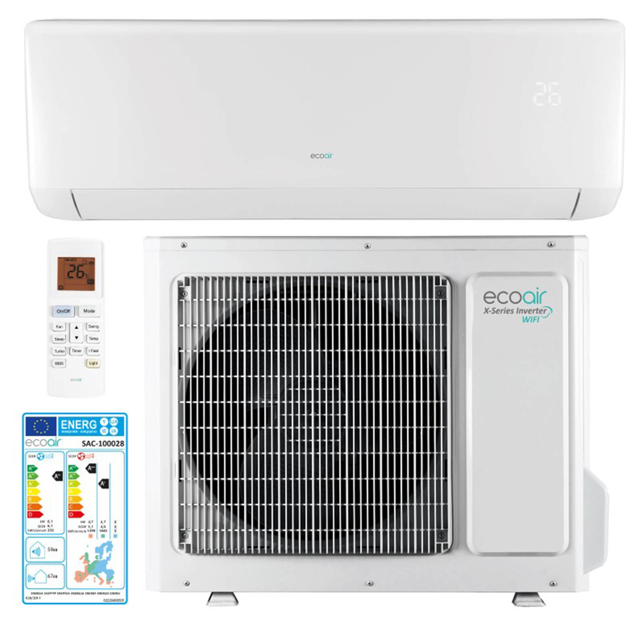 2420SD Inverter Air Conditioning 24000BTU WiFi X Series